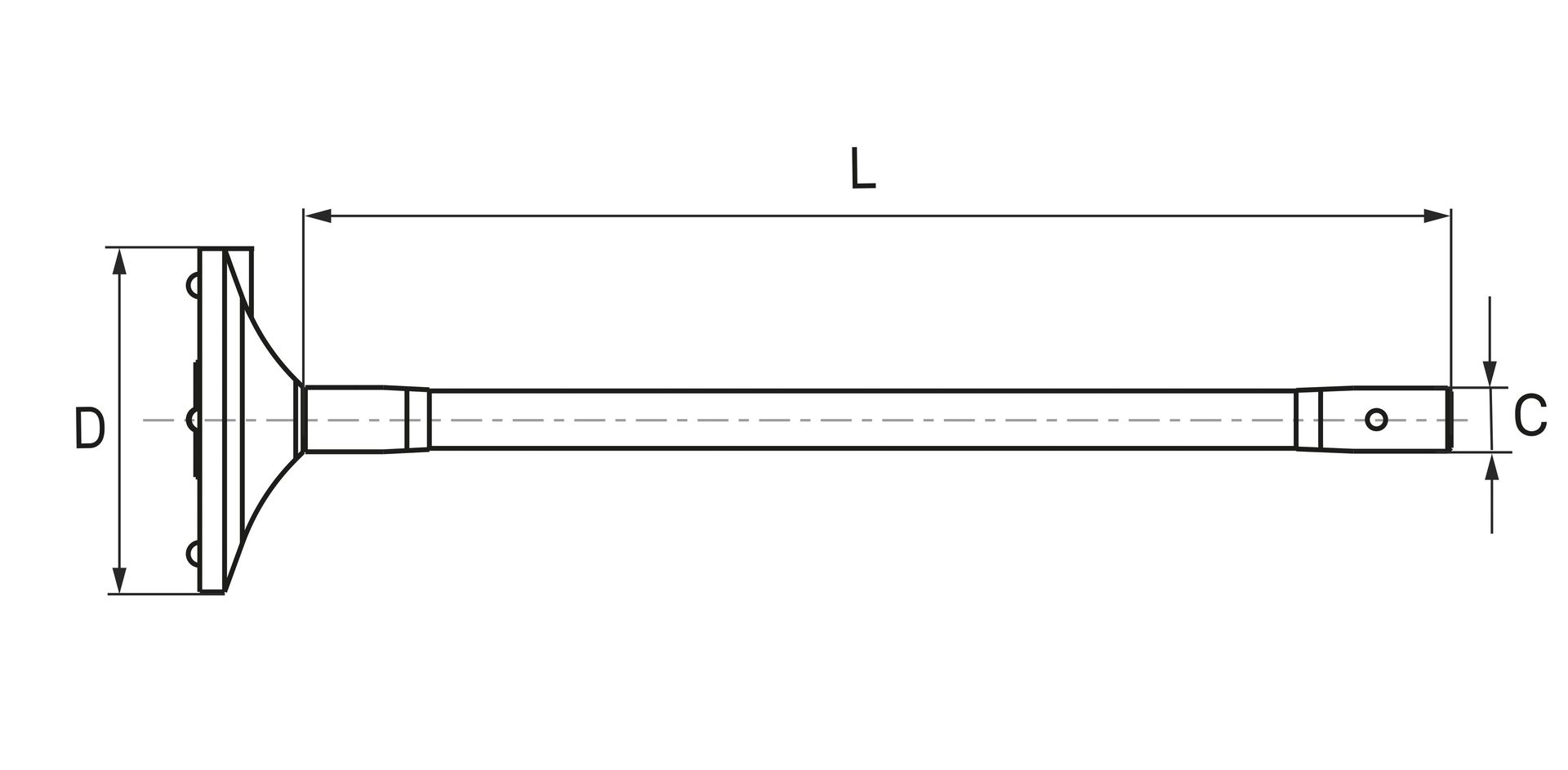 null-HP-S-X1M Taststiftaufnahme mit Verlängerung 100 mm (1x M3)  18061015_2