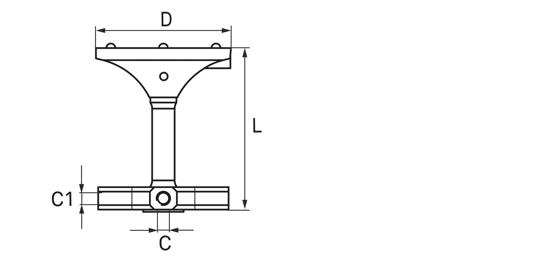null-HP-S-X1S Taststiftaufnahme mit Sternhalter (5x M3) 18061013_2