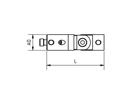 null-M5 Dreh- Schwenkgelenk / Knuckle Rotary Joint DSM5-11.40-TI_2