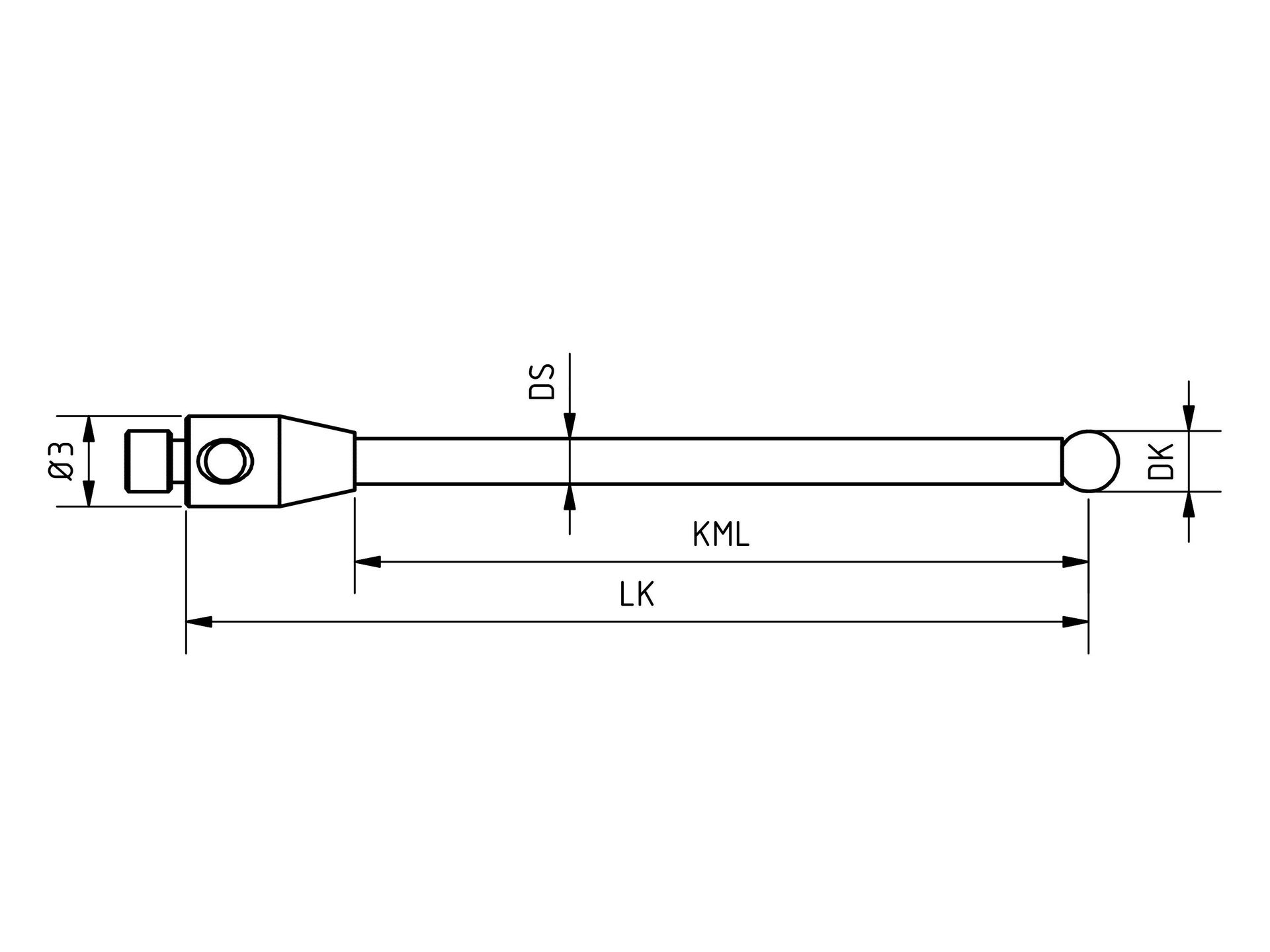 null-M2 Diamant beschichteter Taster TM2-DC2020_2