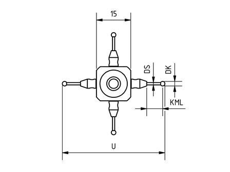 M5 Sterntaster wechselbar / Star Styli changeable