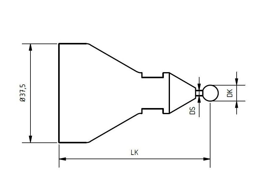 null-UNF Taststift Ø3 Rubin analog FARO 19012001_2