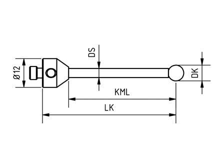 M5 Taster gerade analog Leitz