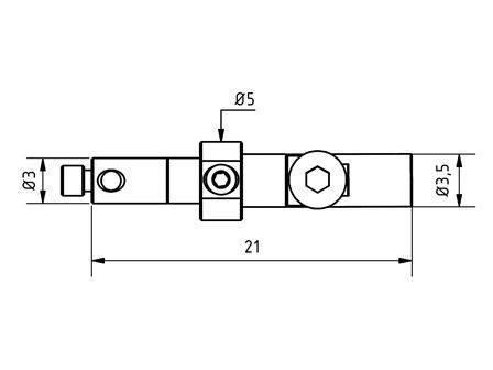 M2 Dreh- Schwenkgelenk / Knuckle Rotary Joint